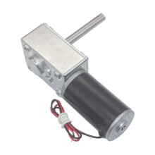 DC Worm Gear Motor 24V 260RPM Long Shaft Torque Low Noise for Water Dispenser Durable Steel