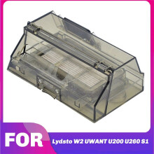 Accessoires pour Aspirateur Robot pour Lydsto W2 UWANT U200 U260 S1, Boîte à Poussière avec Filtre