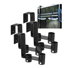 4 Crochets pour ClĂ´ture Piscine, Organiseur D'Outils Piscine, pour Suspendre des Accessoires Nettoyage Piscine, un Poteau Piscine, une Brosse, un