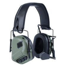 WOSPORT Auriculares Tácticos HD-08 de 5.ª Generación, Insonorizados y Montados en la Cabeza, para Tiro, con Protección Auditiva, Color Verde.