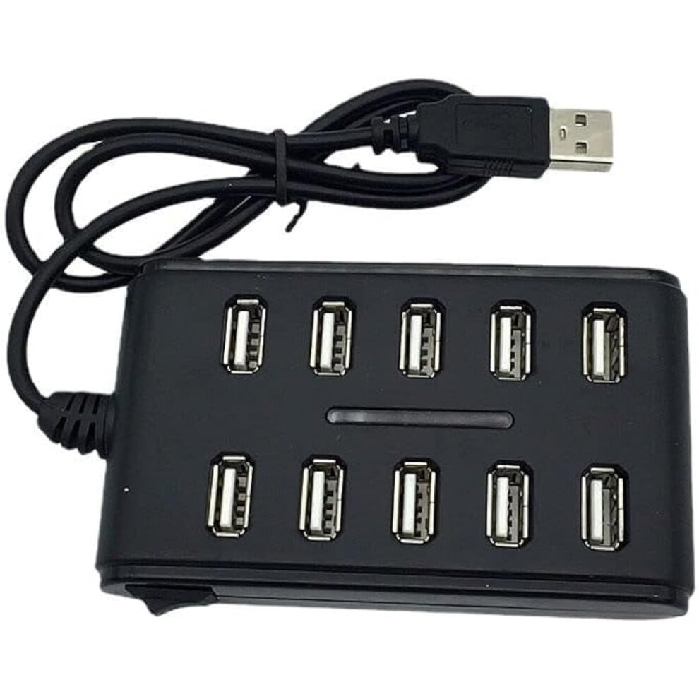 10Port Usb 2.0 Hub Speed Splitter Adapter Extension Cable For Laptop Pcb Interface Devices 9426802743616