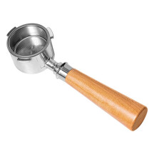 Manico Lungo per Macchina da Caffè In Acciaio Inossidabile da 51 Mm, Stile Semplice e Senza Fondo, Design Staccabile, B