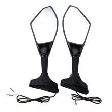 Specchietto Laterale per Moto con Indicatore di Direzione per Posizione Della Vite da 2,2 cm A 6,5 cm Specchietto Modificato per Moto