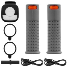 1 Paar Blinker-Lenkerleuchte für  Max G30 Elektroroller, Fernbedienung, Lenkerlampe, Grau