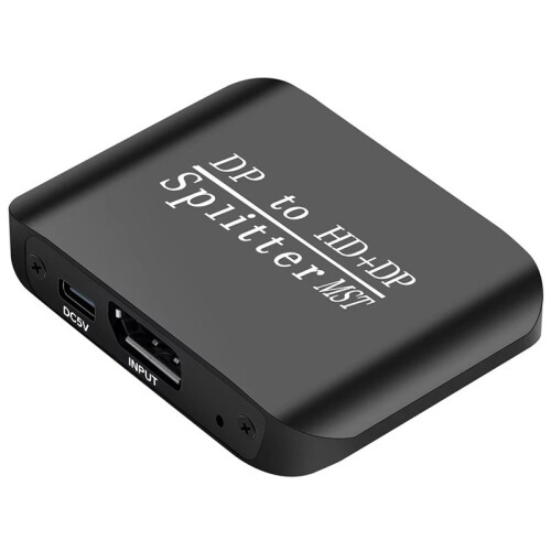 DP Naar DP+ -Compatibele Splitter 1 in 2 Uit  Naar -Adapter MST-Computer MST-Hub