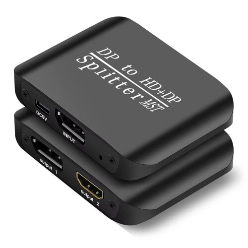 DP Naar DP+ -Compatibele Splitter 1 in 2 Uit  Naar -Adapter MST-Computer MST-Hub 1