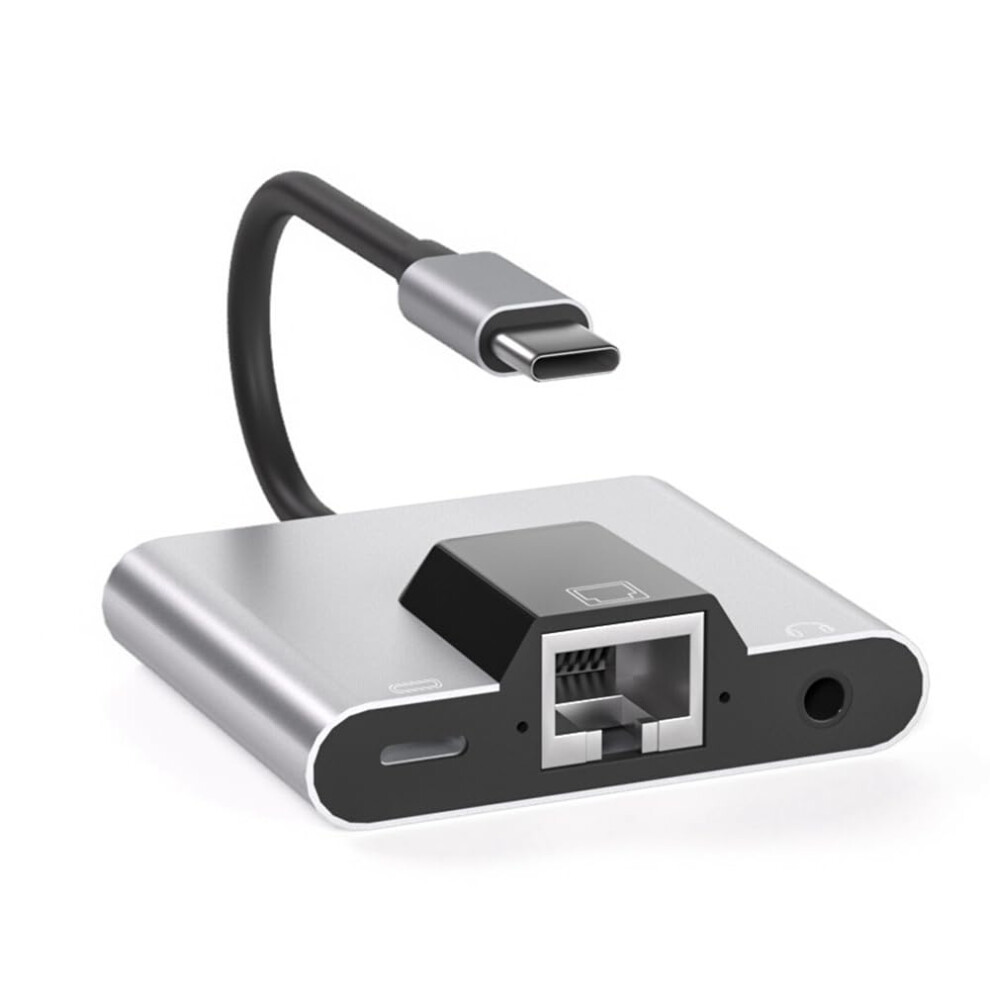 Typec Mobile Network Card Network Cable Converter To Rj45 Ethernet Adapter Plug And Play Usbc To Rj45 Ethernet Adapter 9426802743647