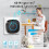 Wireless Watch Button Pager Emergency SOS Paramedic Pager Emergency Call Button for Patient Call System EU Plug White 8