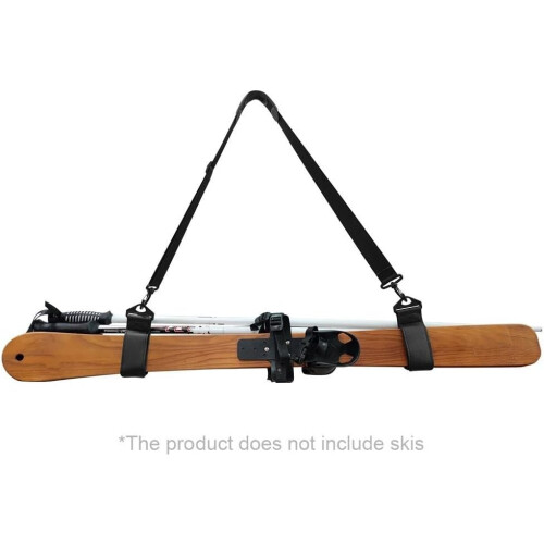 Ski Bag With Shoulder Strap Pole Carrier Adjustable Buck Hook Loop Ski Handle Strap Kit Style A 2