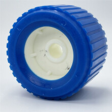 Geriffelte Taumelrollen für Bootsanhänger, Anhängerrolle, Bootsrampenrollen, Bootslift-Räder-Set für Boots-Yachtanhänger, 4-Tlg.