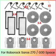 19 Stuks voor Saros Z70 / G30 Space Sweeper Accessoires Zijborstel Filter Dweilpad Stofzak Stofzuigeronderdelen