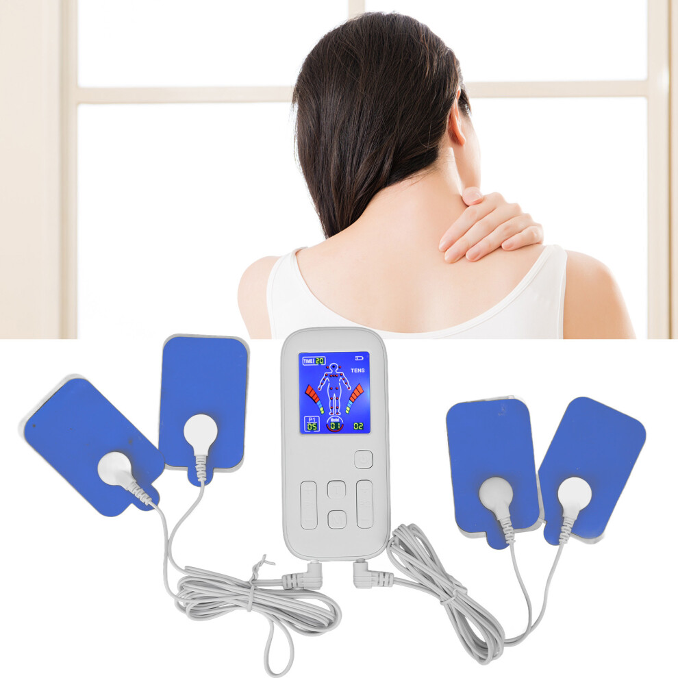 Electronic Pulse Massager Dual Channel TENS EMS 35 Modes Muscle Stimulator