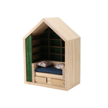 Soulagement de L'Anxiété Bibliothèque Sans Livre Miniature Bibliothèque en Bois Ornement Anti-Stress Secouez Votre Anxiété