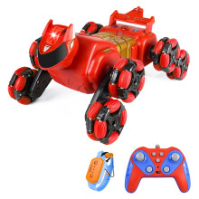 RC Stunt Car 2.4G Gebarensensor Spuitvoertuig Elektrisch Speelgoed met LED-Licht Muziek Verjaardagscadeaus voor Jongens Meisjes Rood