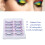 5 Stück Gradient-Farb Fake-Wimpern Fluffy 3D Locken AG02 5