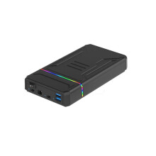 Boîtier pour Disque Dur Externe 2,5/3,5 Pouces, SSD M.2 NVME, Boîtier Double Disque Dur Portable USB 3.0, Prise UE.