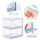 2PCS K Cup Organizer Coffee Pod Storage Container Stackable Drawers for Creamer Suger Coffee Bar Organizer 3
