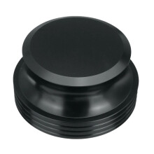 Gewichtsstabilisator für Plattenspieler, Schwarze Klemme, Aluminium, Metall, Anti-Vibration, Verbessert die KlangqualitäT, Player-ZubehöR