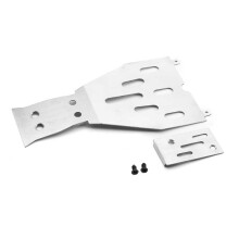 Roestvrij Stalen Skidplate Chassis Pantserbeschermer voor TRAXXAS1/10 F-150 RAPTOR