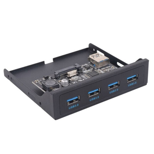 PCI-E Till USB 3.0 PC Frontpanel USB-Expansionskort PCIE USB-Adapter 3,5 Tums Diskett Frontpanelsfäste PCI-E X1 Riser 2