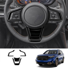 Auto Stuurwiel Trim Cover Sticker voor  Forester 2025 Auto Interieur Accessoires Helder Zwart
