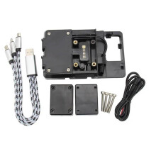 Motorcycle Black Mobile Phone Holder Stand Bracket For Suzuki GSXS750 2016 Black Finish Phone Mount