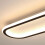Long LED Bathroom Ceiling Lights Rectangular Flush Mount Hallway Light Gold Finish Modern Linear Fixture For Kitchen 2