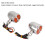 Doppelfarbige 12V Motorrad-LED-Blinker, universell 5