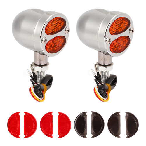 Doppelfarbige 12V Motorrad-LED-Blinker, universell 1