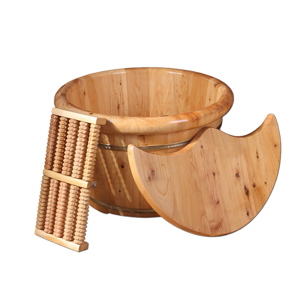 Foot Bath Basin Set, Wooden Foot Spa Massager, Pedicure Bowls, Foot Buckets For Relaxing Soaks, Home Pedicure Kit
