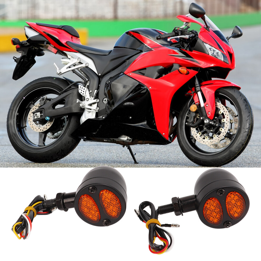 Motorcycle Led Turn Signal Dual Color 12V Universal Light/Black 9321374593990