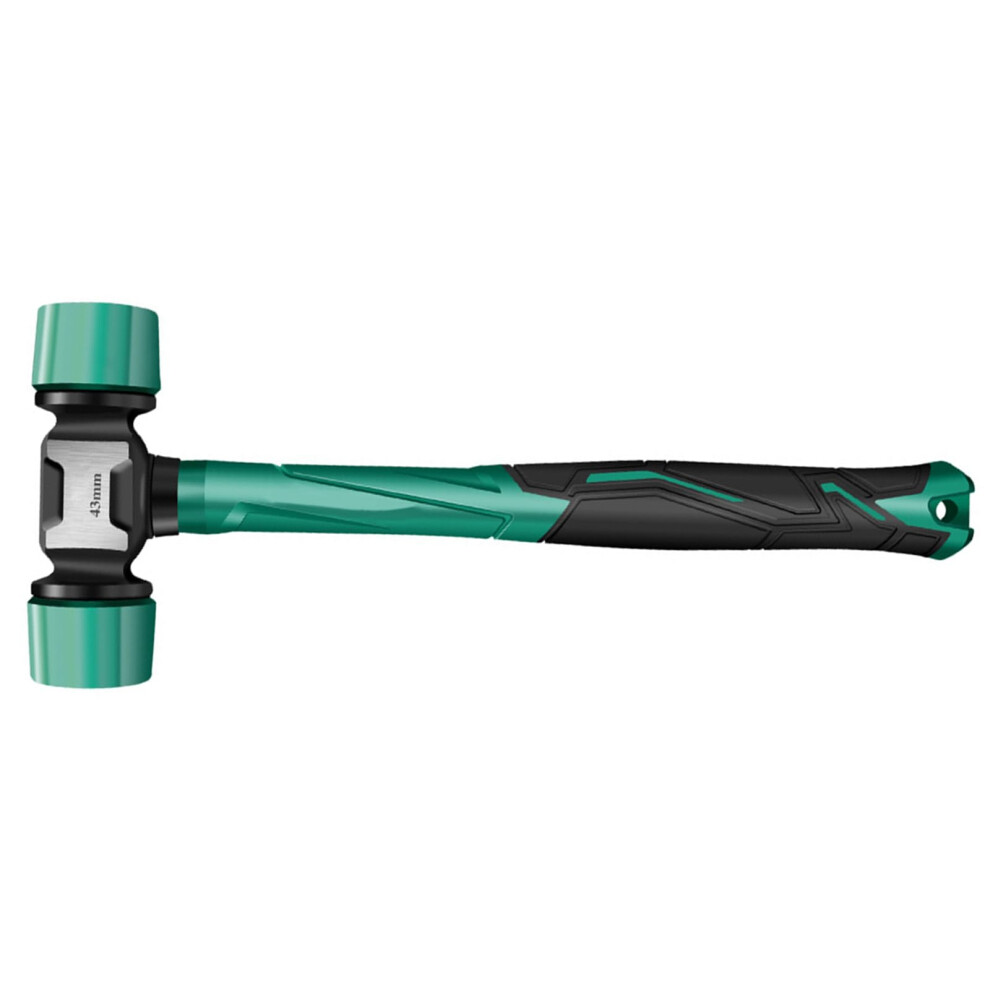 Multifunction Ergonomic Antivibration Rubber Hammer For Woodworking Floor Tile Tapping 43Mm Head Installation Tool 9199774487566