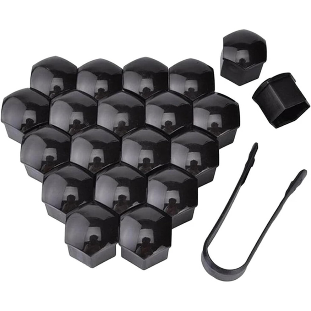 Cap Nut Wheel Nut Covers 17/19/21Mm 20Pcs Antirust Hub Screw Covers For Car Exterior Decoration Black 9426802744231