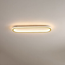 Long LED Bathroom Ceiling Lights Rectangular Flush Mount Hallway Light Gold Finish Modern Linear Fixture For Kitchen
