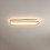 Long LED Bathroom Ceiling Lights Rectangular Flush Mount Hallway Light Gold Finish Modern Linear Fixture For Kitchen 1