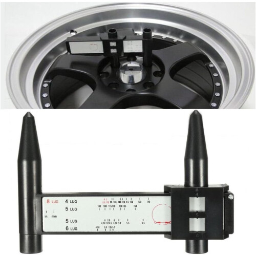 PCD Gauge Bolt Pattern Measuring Tool For Car Wheel Rim 4/5/6/8 Lug 1