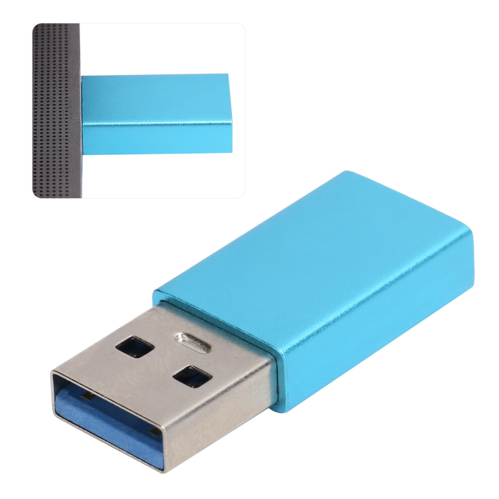 Usb3.0 To Type-C Converter For Quick Charge & Data Sync Blue 9461382512498