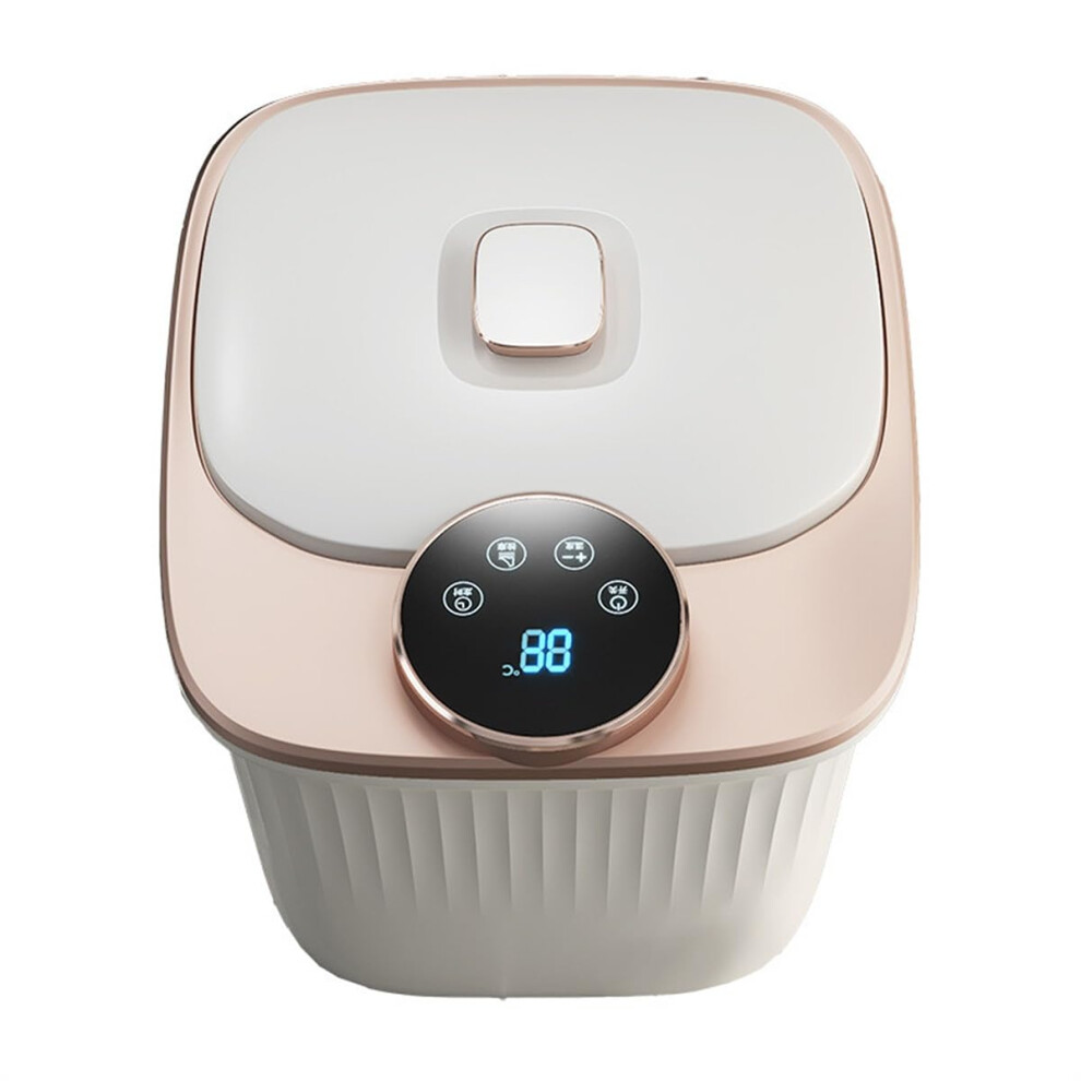 White Foot Massager Spa Tub With Circulation Heat And Massage Rollers, Foot Bath Massager,