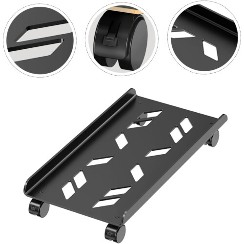 Adjustable CPU Tower Stand with Wheels for PC Case Floor Holder Office and Home Use 1