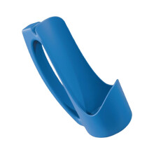 Reusable 12oz Can Holder with Ergonomic Drink Grip for Cold Beverages, 3D Printed Blue