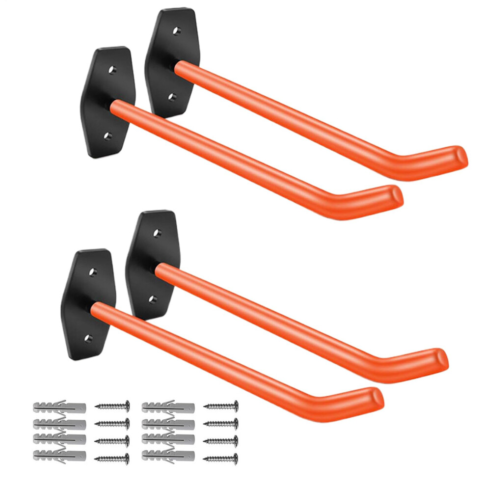 Heavy Duty Garage Tire Rack Wall Mounted Carbon Steel 30Kg Load Capacity Space Saving With Hooks 9347817380798