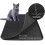 Cat Litter Mat Double Layer Washable Trapping Mat Scatter Control Under Litter Box Gray 4