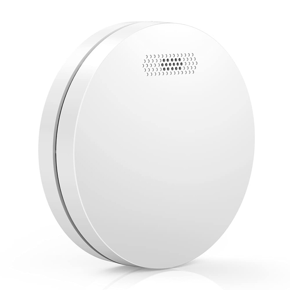 Wireless Interlinked Smoke Alarm With 10 Year Battery, En14604 Ce Certified Fire Detector, 1 Pack 9189345456091