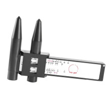 Wheel Rim Bolt Pattern Gauge 2Piece 8Lug Sliding PCD Ruler Measuring Tool