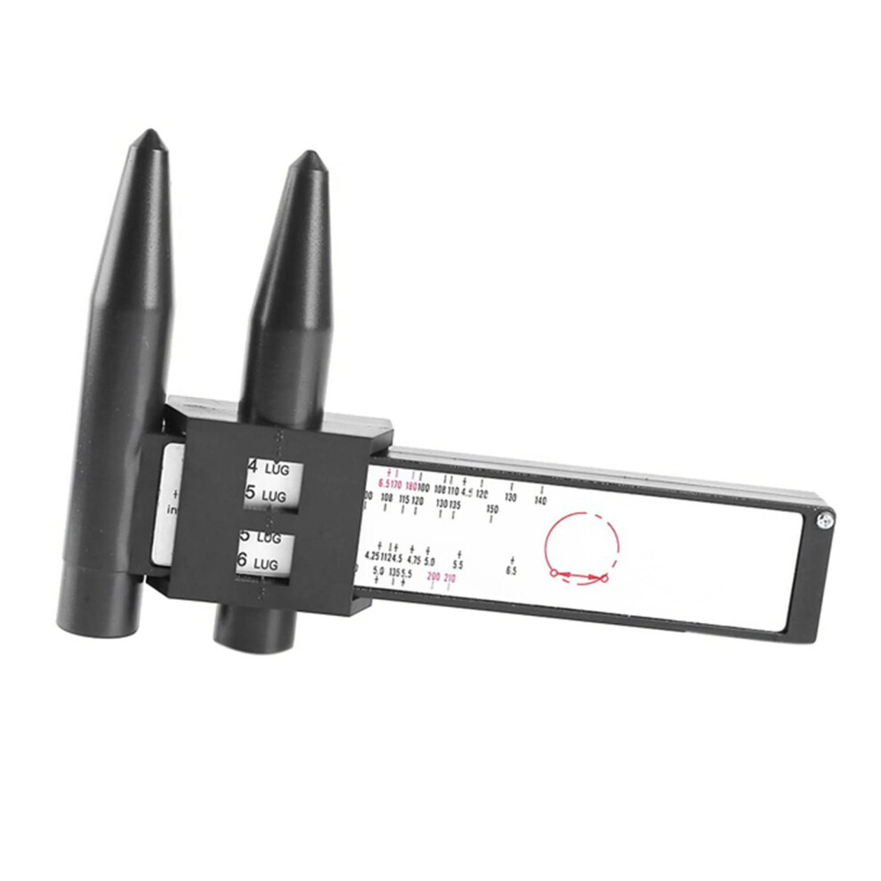 Wheel Rim Bolt Pattern Gauge 2Piece 8Lug Sliding Pcd Ruler Measuring Tool 9382693984234