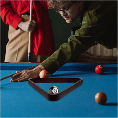 Billiard Ball Rack Pool Triangle Rack Table Black Stand Tripod 2