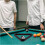 Billiard Ball Rack Pool Triangle Rack Table Black Stand Tripod 4