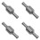 4st 6mm Backventil Broms Servo Booster No Return Inline Envägsventil Backventil Vakuumslang Aluminiumventil 1