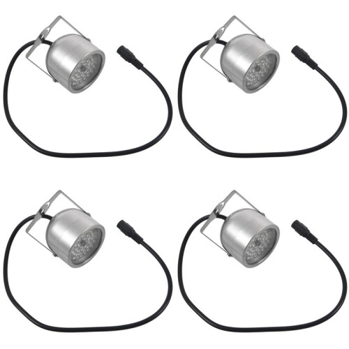 4X 48 LED IR Infraröd Night Vision Säkerhetskamera CCTV-Kamera DC12V Silver