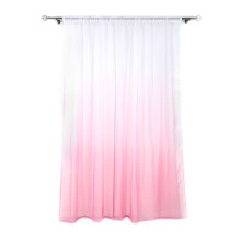 Wide Application Sheer Curtains, Privacy Protection Gradient Color for Bedroom Living Room Dining Room, Pink Gradient, 2 Panels